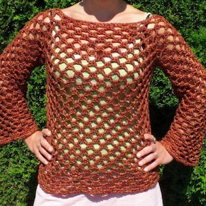 Crochet Pattern, Summer Top, Sleeves Crocheting Tutorial Instant Digital Download, Crochet lace top, Beauty top crochet