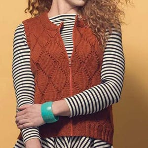 Knitting Pattren, Vest Knitting Pattern, V-Neck Vest Pattern, Women Vest, Top Down Knitting Pattern, Unisex Vest Knitting Pattern