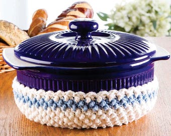 Crochet Pattern, pot casserole cozy pattern,Crochet hot pad pattern, vintage hot pad pdf pattern