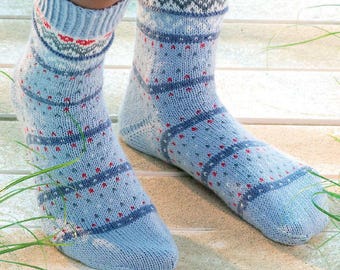 Patrón de tejido, Patrón de tejido de calcetines, Patrón de calcetines tejidos, Patrón de calcetines para botas, Patrón de calcetines de lana