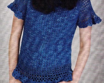 Crochet Pattern, Crochet Tank For Women, Simple Crochet Top, Download Pdf Crochet Pattern, Crochet Top Pattern, Summer Top, Cornflower top