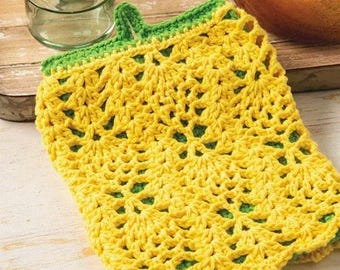 Crochet Pattern, Pineapple Pot Holder, Potholder patterns crochet, Crochet Shell Potholder,  Instant Download pot holder PDF Pattern