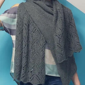Knitting Pattern, Knitting shawl pattern, Elegant shawl, Triangle wrap knitting pattern, Large shawl knitting pattern,Woman Shawl, Knit wrap