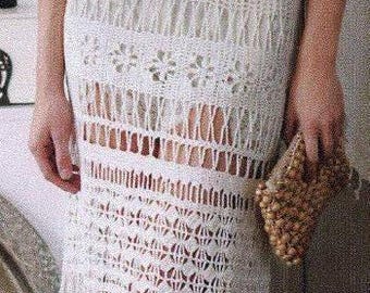 Crochet Pattern, Long Dress Crochet, Dress Crochet Pattern Pdf, Crochet Lace Dress,  crochet Women Pattern