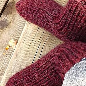 Knitting Pattern, Socks Knitting Pattern, Knit Sock Pattern, Boot Socks Pattern, Wool Socks Pattern