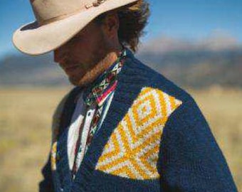 Knitting Pattern,  Men's classic cardigan knitting pattern, V neck Cardigan, Jacket knitting pattern