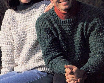 Modèle au crochet, Modèles au crochet pour pulls pour hommes, pour hommes et femmes, pour hommes et femmes vintage pour lui et pour elle, facile à crocheter