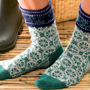 Knitting Pattern, Socks Knitting Pattern, Knit Sock Pattern, Boot Socks Pattern, Wool Socks Pattern