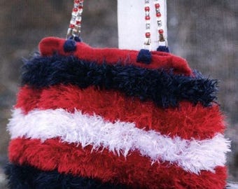 Crochet Pattern,  Crochet Bag Pattern, Crochet Purse Woman Bag, Crochet Patttern Furry, Woman Fashion Accessories, Woman Handbag