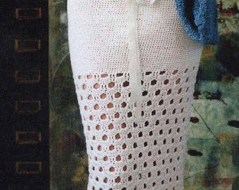 Crochet Pattern, Crochet maxi mesh skirt, crochet cover up mesh skirt, Skirt crochet pattern, Long skirt crochet