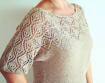 Crochet Pattern,  Crochet Top Pattern, Lacy Summer Top Pattern, Filet Stitch Top Pattern, Vintage Top Pattern