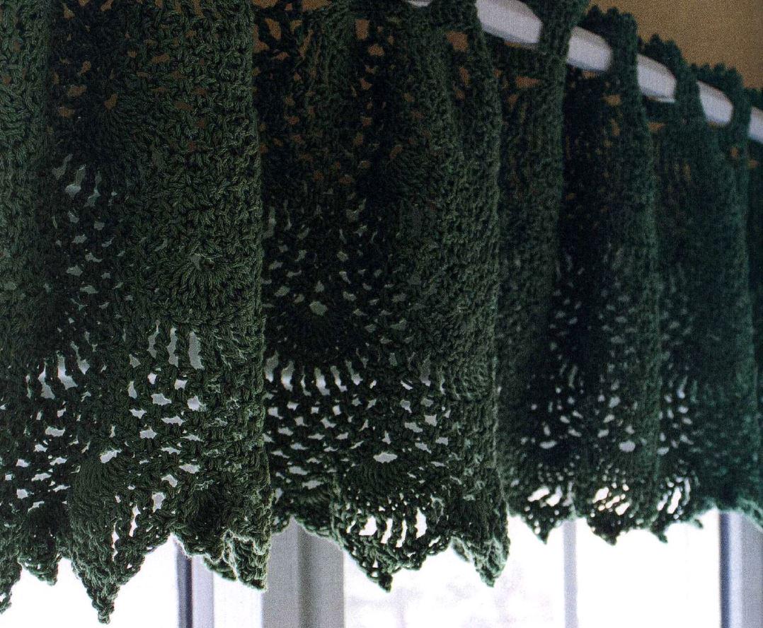 39 Beautiful Crochet Curtain Patterns to Dress Your Windows 16 Crochet Pattern Crochet Cotton Pineapple Motif Curtain