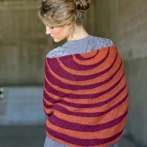 Knitting pattern, Blanket Shawl Wrap, Knitted Wrap, Shawl Knitting Pattern, Shawl Patterns, Merging Ripples Shawl