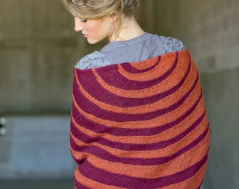 Knitting pattern, Blanket Shawl Wrap, Knitted Wrap, Shawl Knitting Pattern, Shawl Patterns, Merging Ripples Shawl