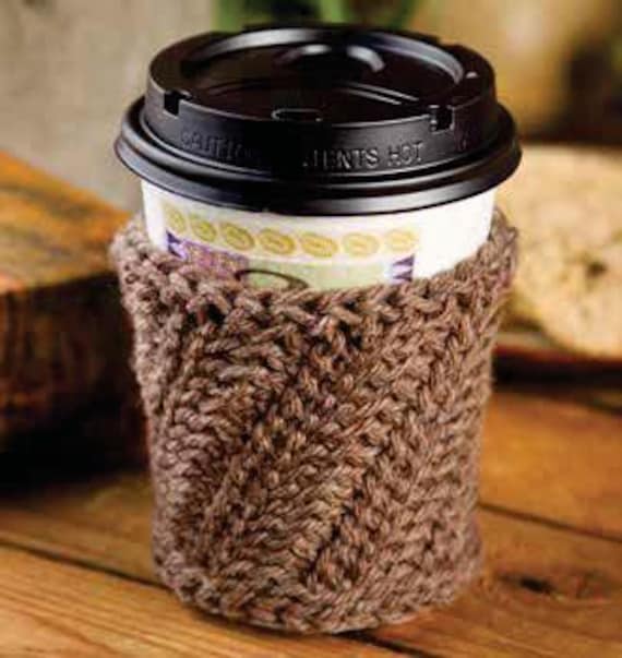 Modello all'uncinetto, Copritazza da caffè con punto basso