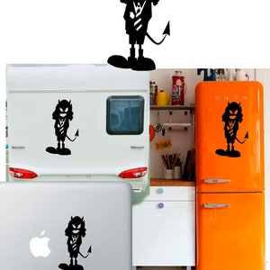 Angus Young cartoon, ACDC vinyl sticker