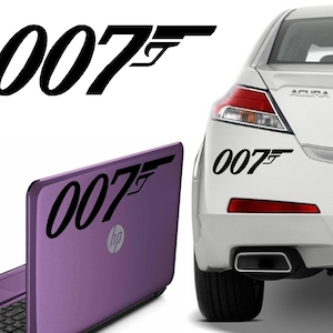 007 vinyl sticker, outdoor durability over 7 years