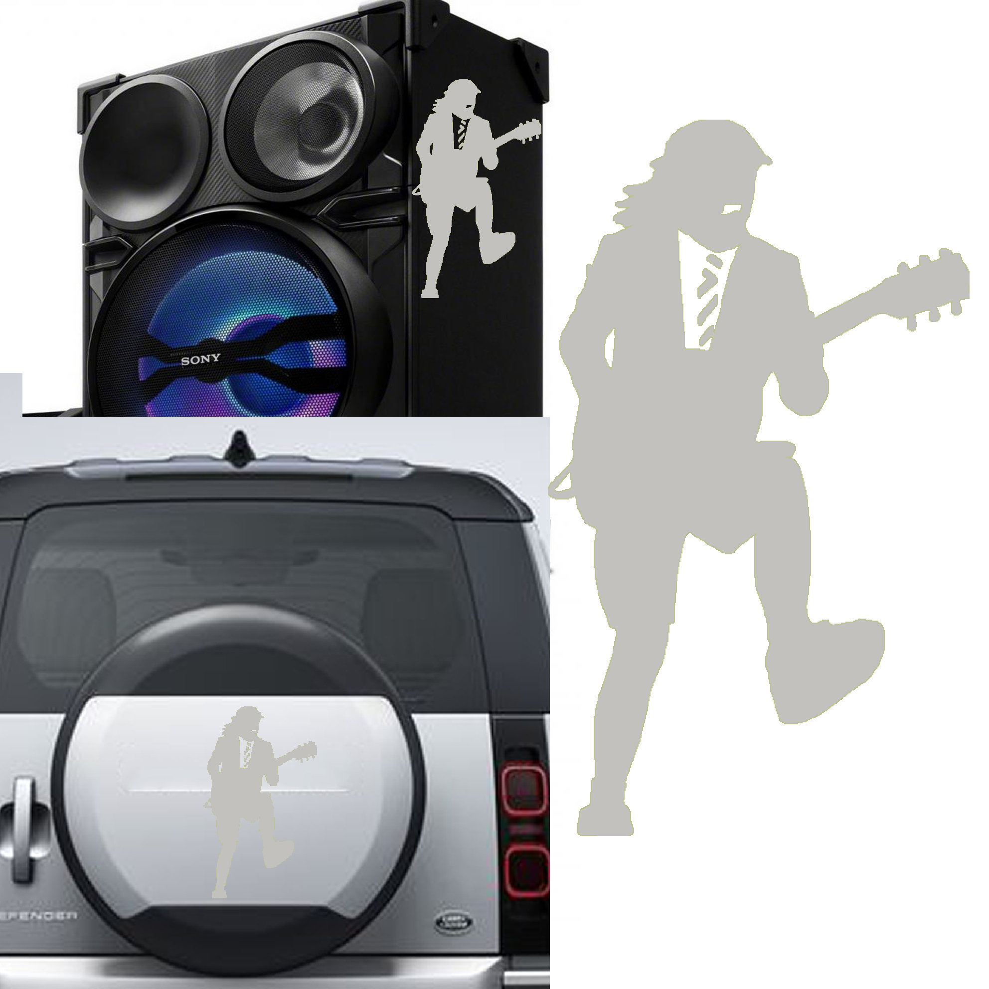 Angus Young, ACDC V3 Vinyl Sticker - Etsy