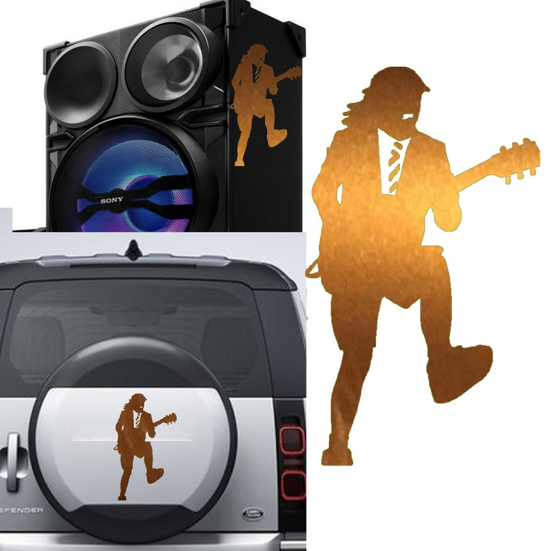 Angus Young, ACDC V3 Vinyl Sticker - Etsy
