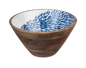 Mango Wooden Bowl 30cm Shoal Shoeless Joe