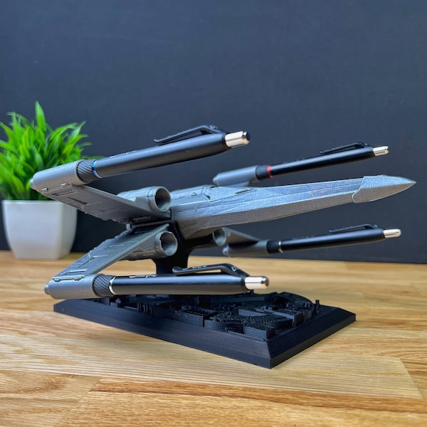 X-Wing fighter Star Wars inspired pen holder