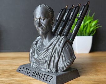 Caesar pen holder history bust