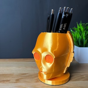 Inspired C3PO pen holder