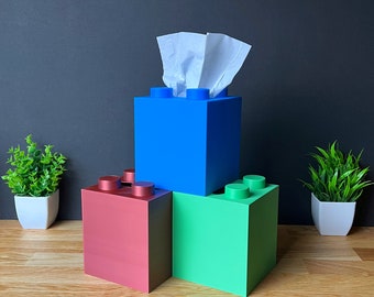 Lego inspired tissue box - square