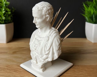 Caesar toothpick holder history bust