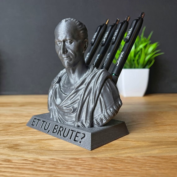 Caesar pen holder history bust