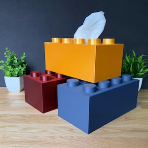 Lego inspired tissue box - rectangular