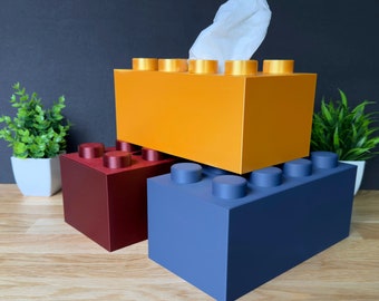 Lego inspired tissue box - rectangular