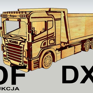 Water truck, Dump truck, Dump truck, 3mm DXF plywood