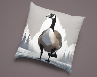 Graceful Majesty: Canada Goose Custom Bird Pillow | Personalised Portrait | Bird memorial gift | Gifts for Bird lovers| Gift for her