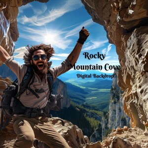 Rocky Mountain Cove Digitaler Hintergrund für Berghöhleneingangsbilder Rocky Höhle Digitaler Hintergrund Höhlenhöhle Spelunking Kreative Bilder