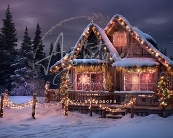 Luminora 2,1 X 1,5 M Toile De Fond Pour Noël, Arche, Village