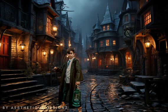 Wizard Alley Digital Backdrop Wizard and Witch Background Magical Alley  Digital Backdrop Wizard Fantasy Photoshoot Backdrop