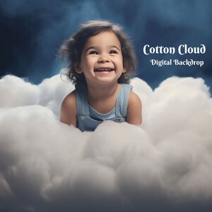 Cotton Cloud digitale achtergrond Witte Cotton Cloud digitale achtergrond Zuiver witte wolk fotoachtergrond voor creatieve samengestelde afbeeldingen