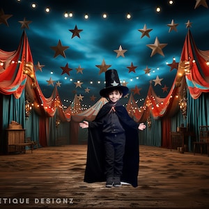 Circus  Digital Backdrop Circus Tent  Background Magician Digital Background Acrobat Backdrop Entertainment  Performer Digital Background