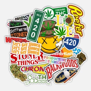 Super Stoner Sticker Pack | Ultimate 22 Piece High Quality Sticker Pack