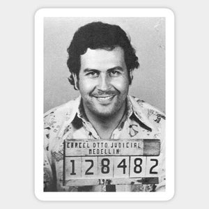 Escobar mugshot-sticker