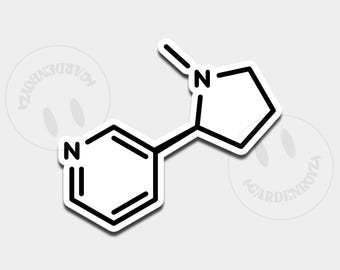 Sticker nicotinemolecuul