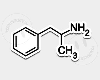 Sticker Adderall-molecuul