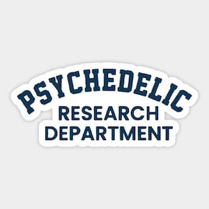 Sticker van de psychedelische onderzoeksafdeling