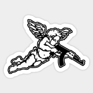 Cupid Shot Me Sticker | Cherub Sticker | Angelic Sticker