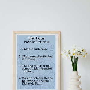 The Four Noble Truths Print a Digital Downloadable Poster - Etsy
