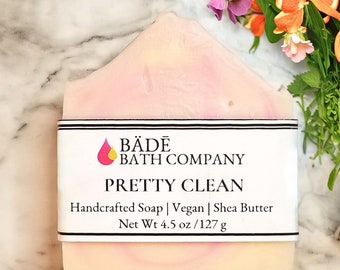 Clean Soap | Floral | Vegan soap | Homemade Soap | Handmade Soap | Natural soap | Women's gift | Mother's Day | Gifts for her| girl | Spa