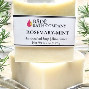 Rosemary Mint Soap | Homemade Soap | Handmade Soap | Natural soap | Women's gift | Valentines day gift | Spa | Palm free | Gentle soaps