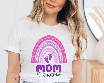 Mom of a Warrior T-Shirt, Preemie Mom Shirt, Mom of Nicu Warrior, Gift for Nicu Mom, Nicu Awareness, Preemie Parent Gift, New Mom Gift