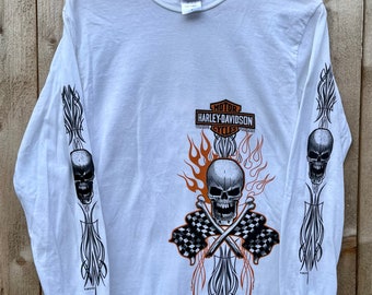 Y2K Harley Davidson Long Sleeve Vintage Ed Hardy Vibes